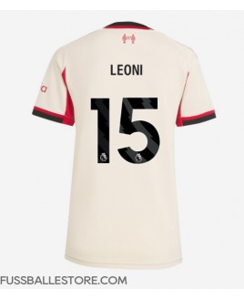 Günstige Liverpool Giovanni Leoni #15 Auswärtstrikot Damen 2025-26 Kurzarm